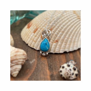 TURQUOISE ANCIENTS TEARDROP NECKLACE OR EARRINGS