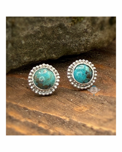 KINGMAN TURQUOISE ANCIENTS STUD EARRINGS