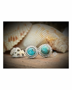 KINGMAN TURQUOISE ANCIENTS STUD EARRINGS