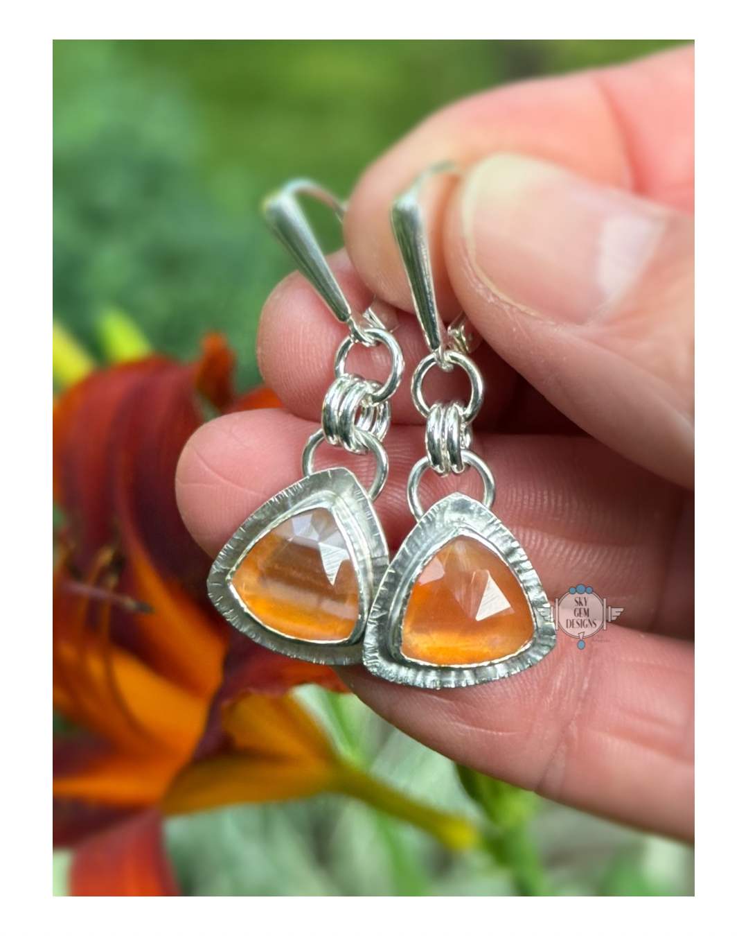 SUMMER SOLSTICE TRILLION EARRINGS