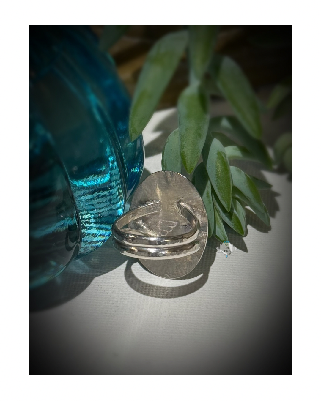 BLUE LAGOON TURQUOISE RING size 6.75