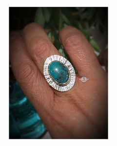 BLUE LAGOON TURQUOISE RING size 6.75