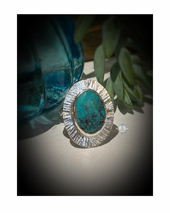 BLUE LAGOON TURQUOISE RING size 6.75