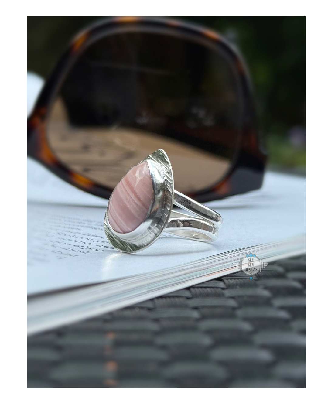 STRAWBERRY MOON OPAL RING