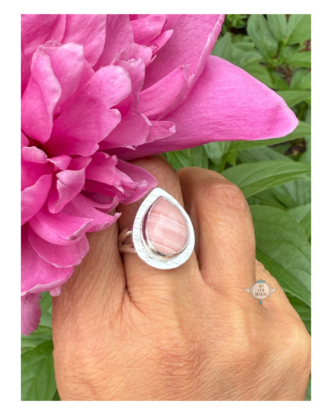 STRAWBERRY MOON OPAL RING