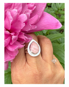 STRAWBERRY MOON OPAL RING
