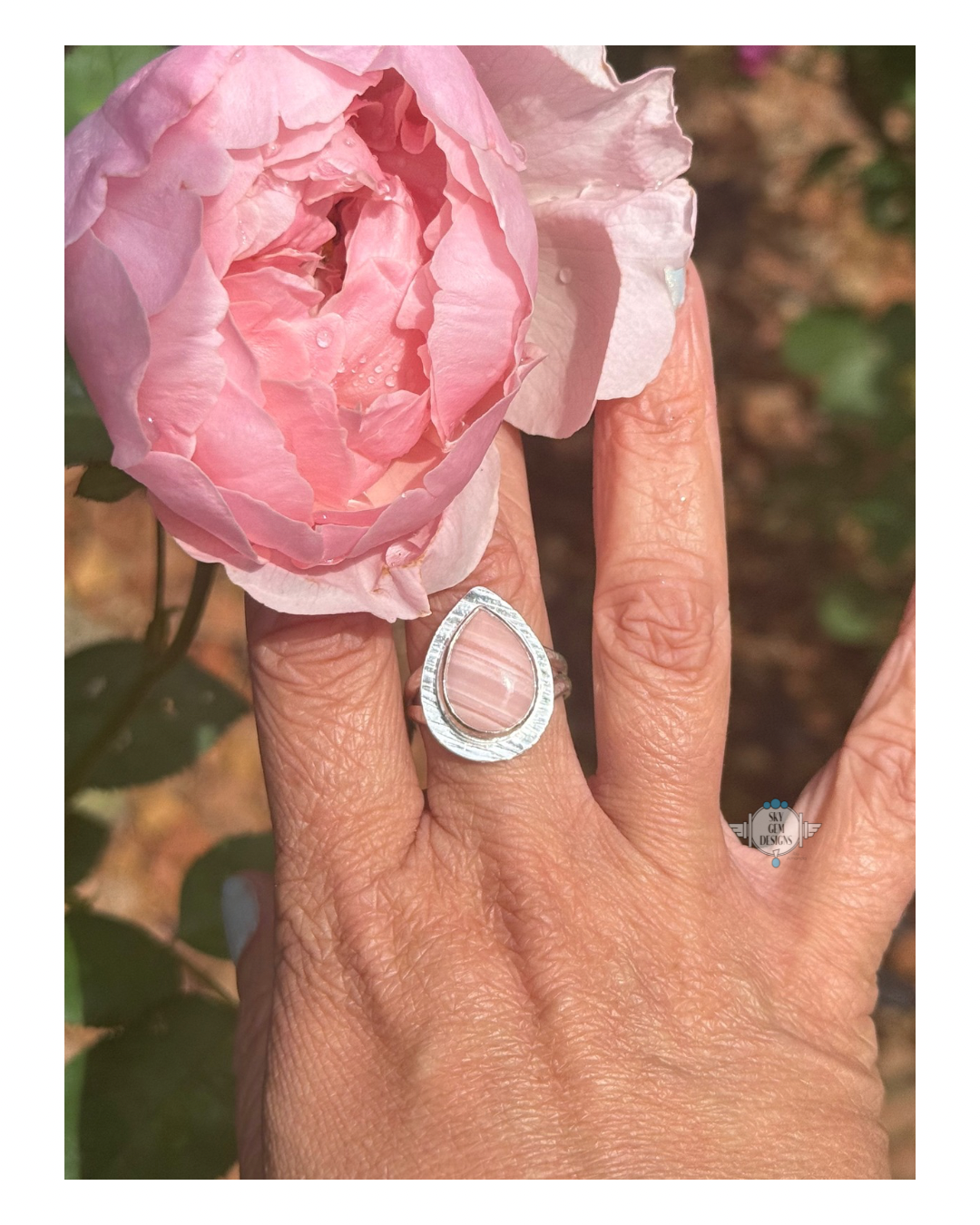 STRAWBERRY MOON OPAL RING