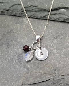 LOVE LETTERS ROUND CHARM NECKLACE