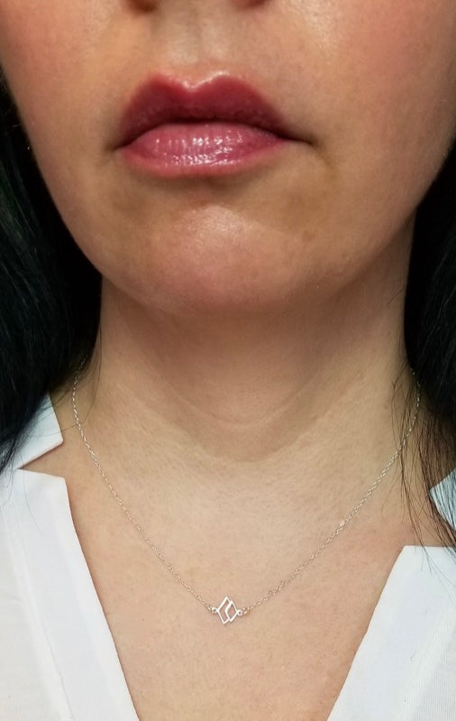 ART DECO CHIC DOUBLE DIAMOND NECKLACE