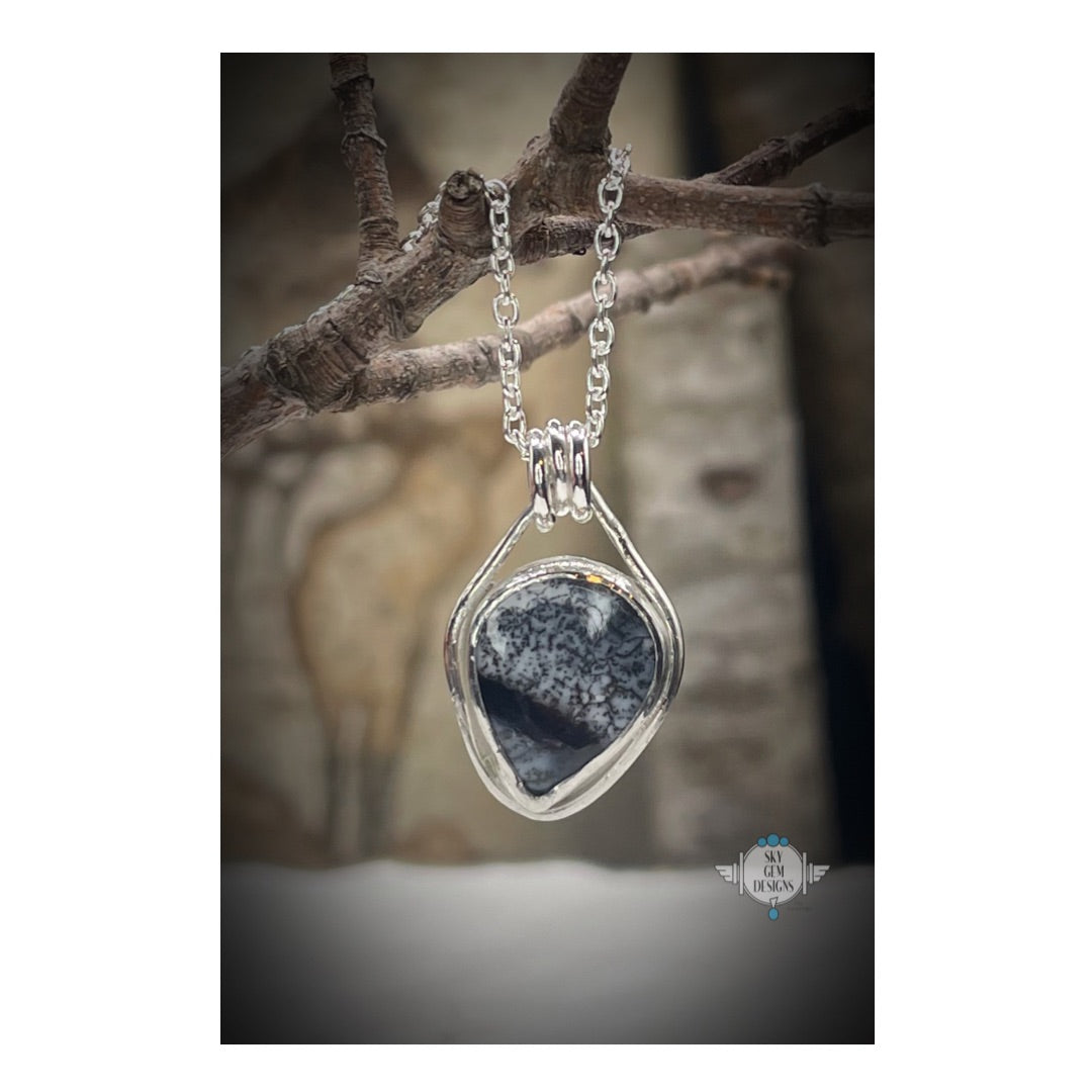 SNOW SCAPES NIGHT SKY PENDANT NECKLACE #1