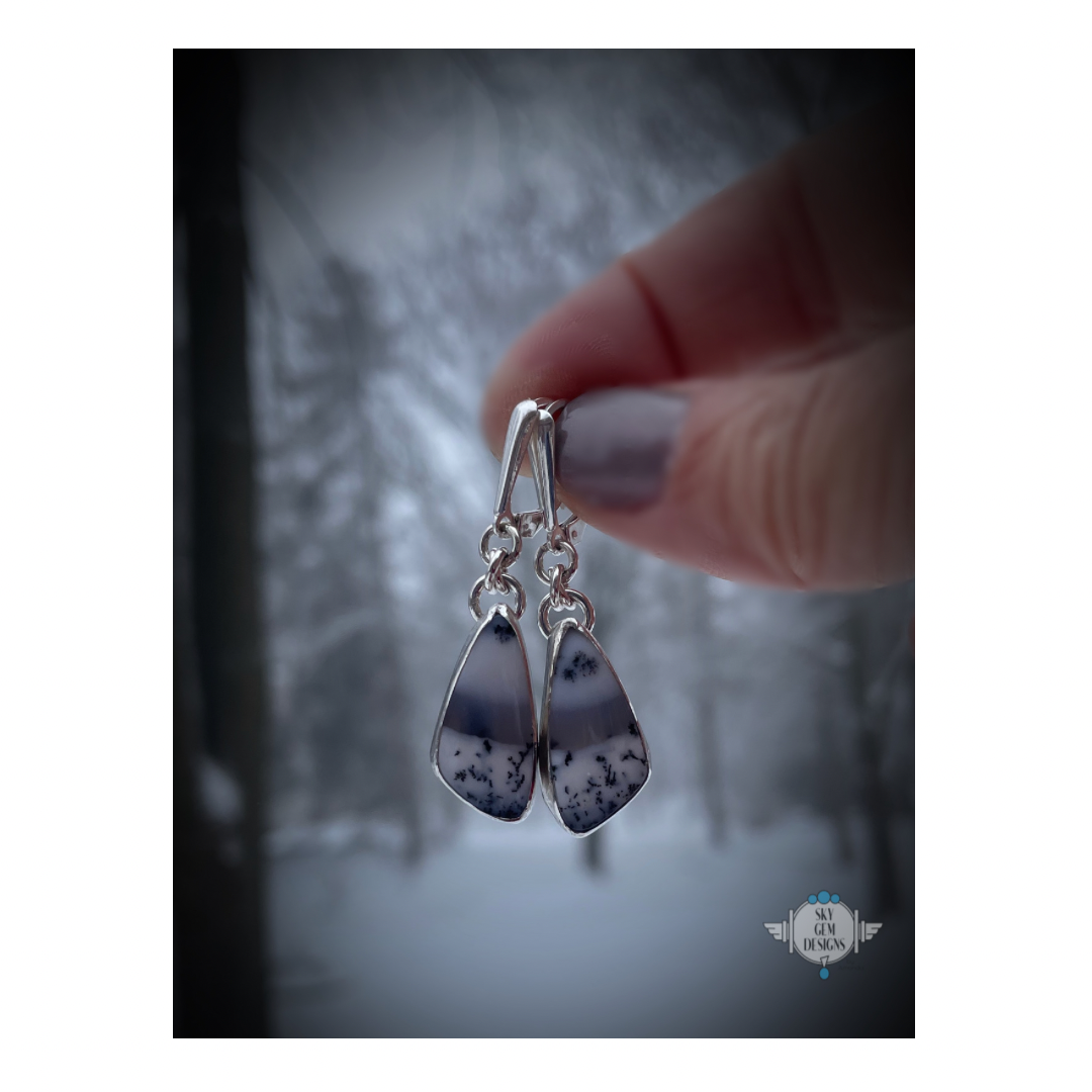 SNOW SCAPES MEADOW TRIANGLE EARRINGS