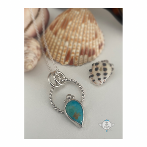 ANCIENTS TURQUOISE TEARDROP NECKLACE OR EARRINGS