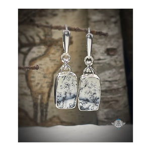 SNOW SCAPES FIELDS RECTANGLE EARRINGS